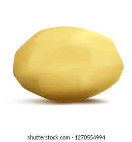 Peeled Potatoes with Shadow