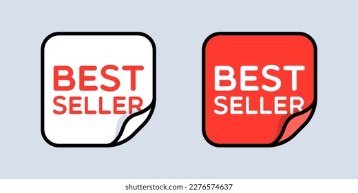 Peeled Square Best Seller Stickers