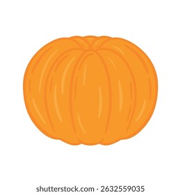Toda descascada tangerina mandarina laranja fruta ícone elemento vetor ilustração isolada no fundo transparente