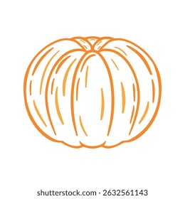 Toda descascada Tangerina Mandarim Laranja Fruta Linha Arte Ícone Doodle Elemento Vetor Ilustração isolar don Fundo Transparente