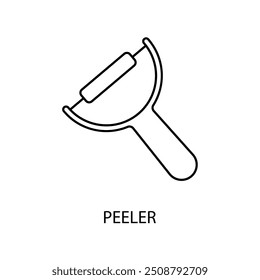 peeler concept line icon. Simple element illustration. peeler concept outline symbol design.