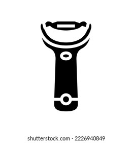 peeler corn glyph icon vector. peeler corn sign. isolated symbol illustration