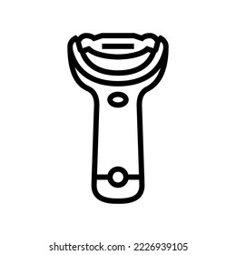 peeler corn line icon vector. peeler corn sign. isolated contour symbol black illustration