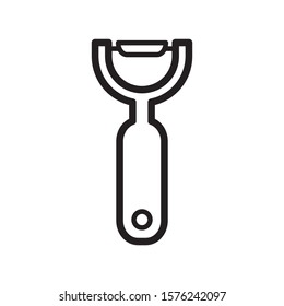 peeler icon design, outline style