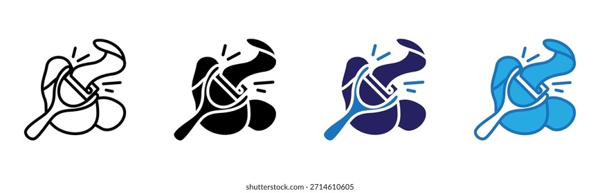 Peeler Icon Multi Style Ilustración vectorial