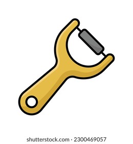 plantilla de diseño vectorial de icono peeler en fondo blanco