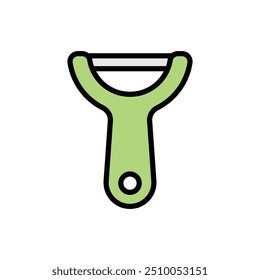 Plantillas de diseño de Vector de ícono de pelador simples y modernas