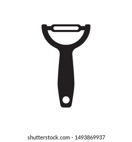 Peeler icon vector. Potato peeler icon symbol illustration. Simple design on white background.