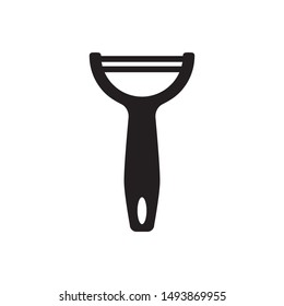 Peeler icon vector. Potato peeler icon symbol illustration. Simple design on white background.