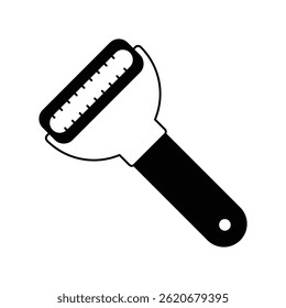 peeler icon with white background vector stock illustration
