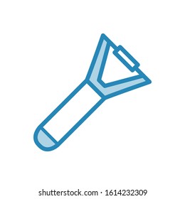 Peeler kitchen tool icon vector design template