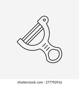 Peeler line icon