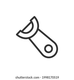 Peeler line icon in trendy style. Stroke vector pictogram isolated on a white background. Peeler premium outline icons.