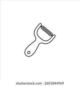 peeler outline illustration. peeler black line illustration
