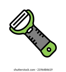 peeler potato color icon vector. peeler potato sign. isolated symbol illustration