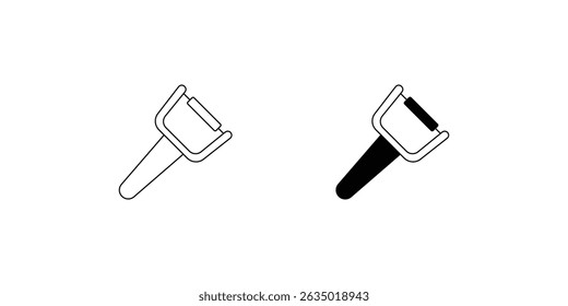 peeler set icon with white background vector stock illustration