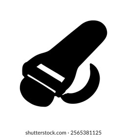 Peeler silhouette icon vector design.
