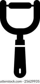 Peeler Solid Style Icon Design