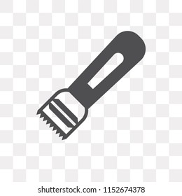 Peeler vector icon isolated on transparent background, Peeler logo concept