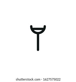 peeler vector icon on white background
