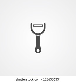 Peeler vector icon sign symbol
