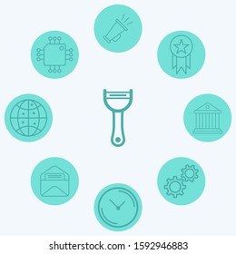 Peeler vector icon sign symbol