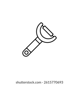 Peeler vector line icon icons design