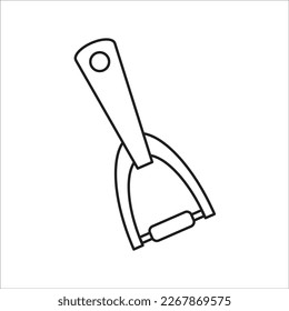 icono nuevo de línea de vector peeler