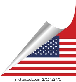 Despegando capas para revelar los colores vibrantes de la bandera americana.