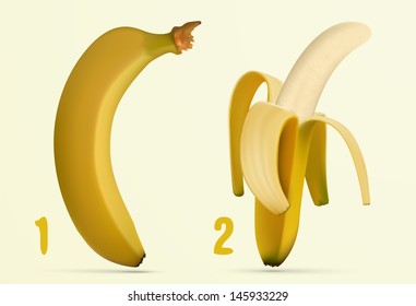  peeling banana peels