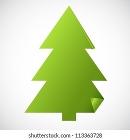 Peeling christmas tree sticker