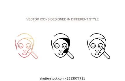 Peeling icon design with white background stock illustration