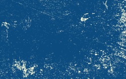 Peeling Paint Vector Illustration Of Old Vintage Grunge Texture Background In Dark Blue With Damaged Beige Grunge Paint Spatter Design