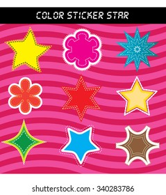 Peeling sticker set. More colors.
