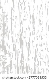 Peeling white paint texture on weathered wood surface with vertical grain and distressed details. Rustic aged wooden background ideal for vintage and shabby designs.