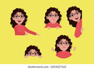 Peeping people collection of illustration