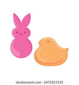 Peeps candy icon clipart avatar logotype isolated vector illustration