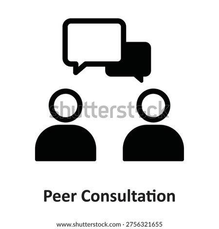 Peer Consultation Vector icon which can easily modify or edit

