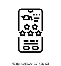 peer feedback education platform line icon vector. peer feedback education platform sign. isolated contour symbol black illustration