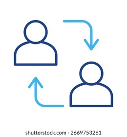 Peer To Peer Icon Element For Design