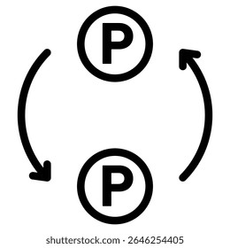 Signo de conjunto de esquema de icono de igual a igual