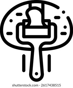 peer to peer icon. Thin Linear Style Design Isolated On White Background
