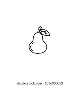 Peer icon.Thanksgiving icon. Simple, flat, outline, black.