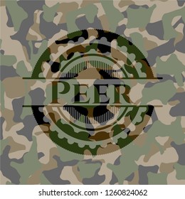 Peer on camo texture