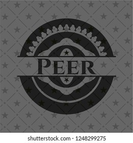 Peer realistic black emblem
