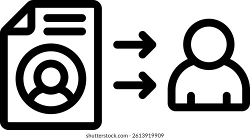 Peer Review Icon Outline Vector Illustration