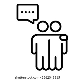 Peer Support Icon Element For Design