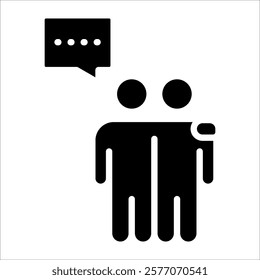 Peer Support Icon Element For Design