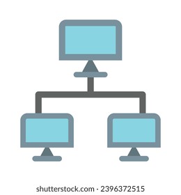 Peer To Peer Vector Flat Icon For Personal And Commercial Use.
