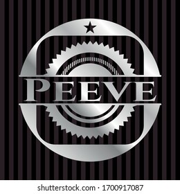 Peeve silvery Emblem. Vektorillustration Illustration. Mosaik.